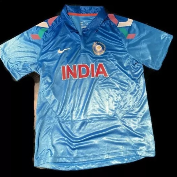 India Cricket 2015 World Cup Jersey size Xxl Nike - Picture 1 of 3
